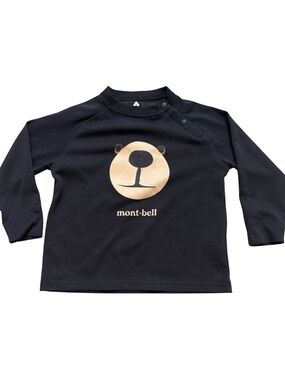 Kids' Black Bear Graphic Long Sleeve Top